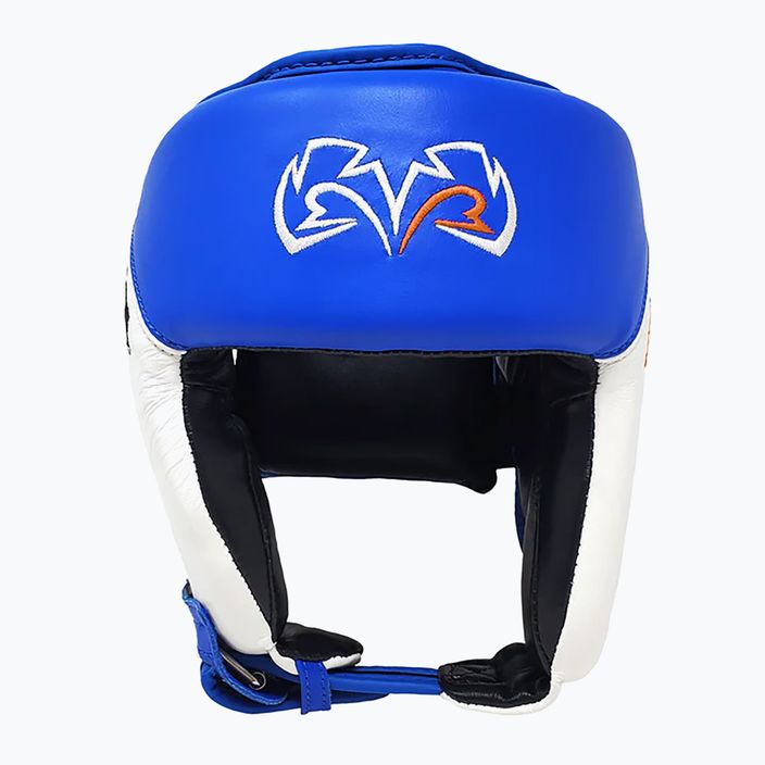 Rival Amateur competition boxing helmet headgear blue/white 7
