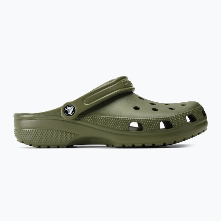 Men's Crocs Classic army green flip-flops 3