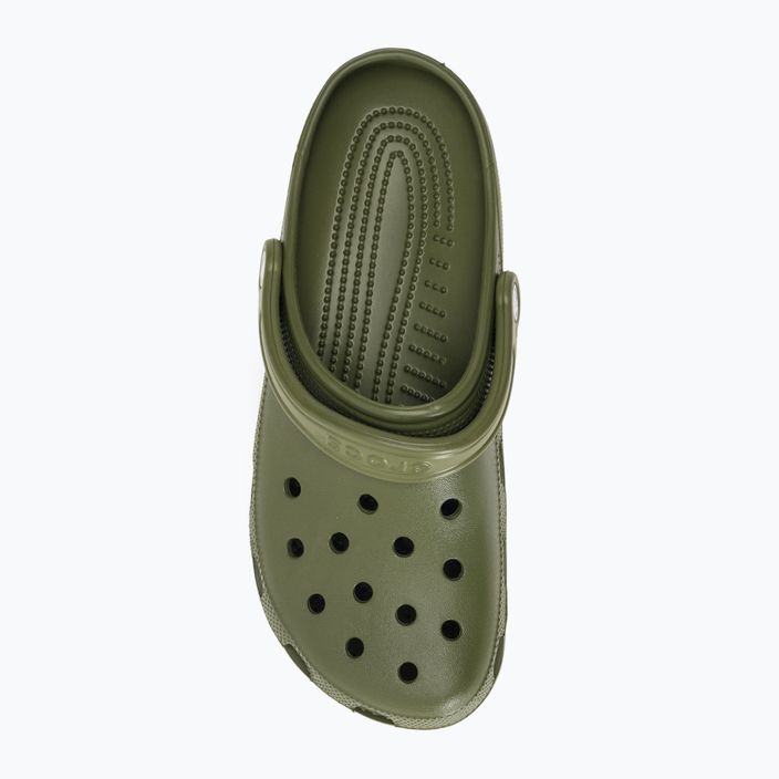 Men's Crocs Classic army green flip-flops 7