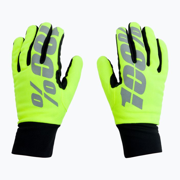 Cycling gloves 100% Hydromatic Waterproof yellow STO-10011-004 3