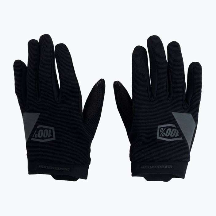 Children's cycling gloves 100% Ridecamp black STO-10018 3