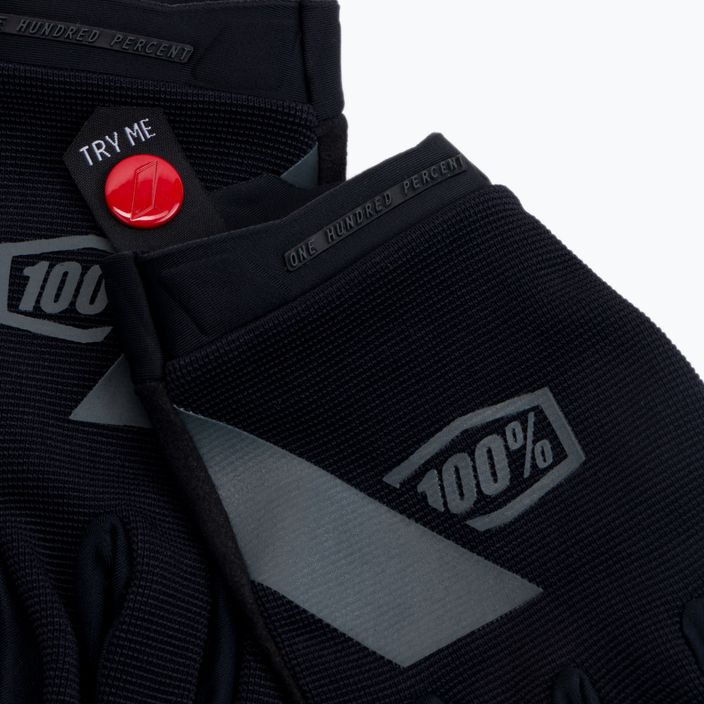 Cycling gloves 100% Ridecamp black STO-10018-001 4