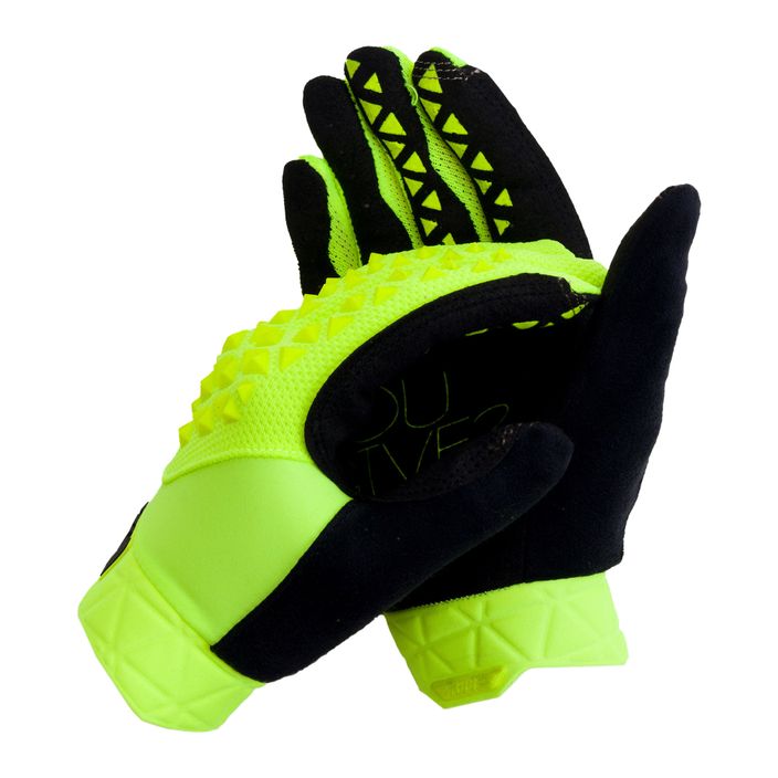 Cycling gloves 100% Geomatic yellow STO-10022-004