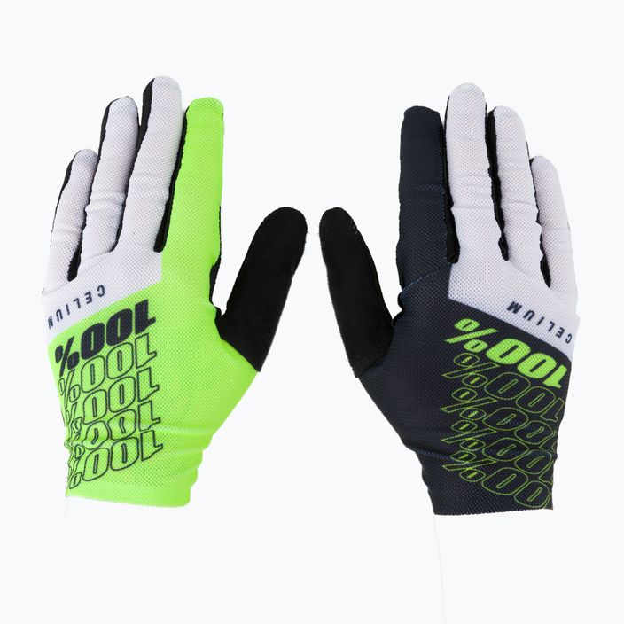 Cycling gloves 100% Celium fluorescent STO-10005-004-10 3