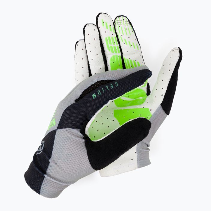 Cycling gloves 100% Celium grey-black STO-10005-423-11
