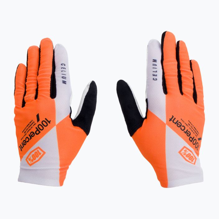 Cycling gloves 100% Celium orange STO-10005-444 3