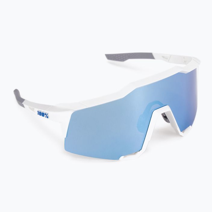 Cycling goggles 100% Speedcraft Multilayer Mirror Lens matte white/hiper blue STO-61001-407-01