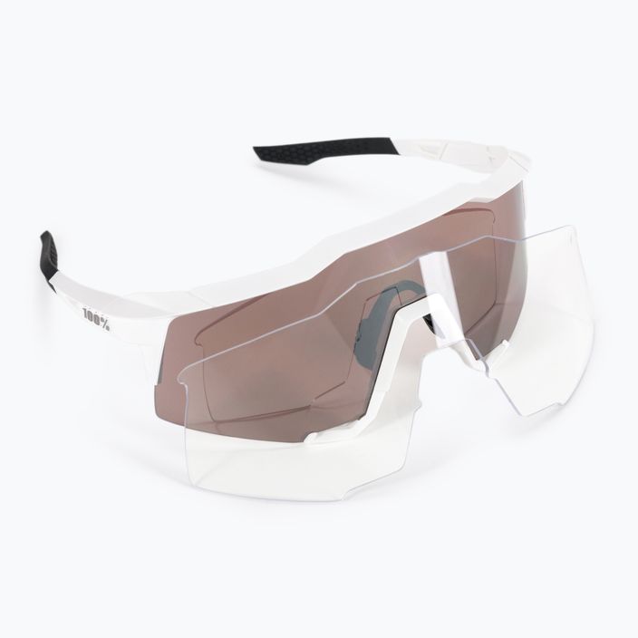 Cycling goggles 100% Speedcraft Mirror Lens matte white/hyper silver STO-61001-404-03 6