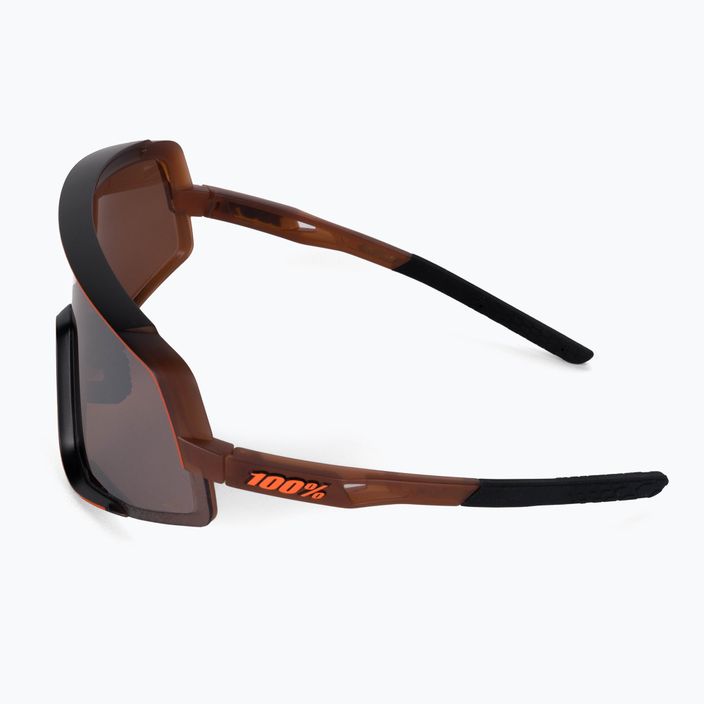 Cycling glasses 100% Glendale Mirror Lens matte translucent brown fade/hyper silver STO-61033-404-01 4