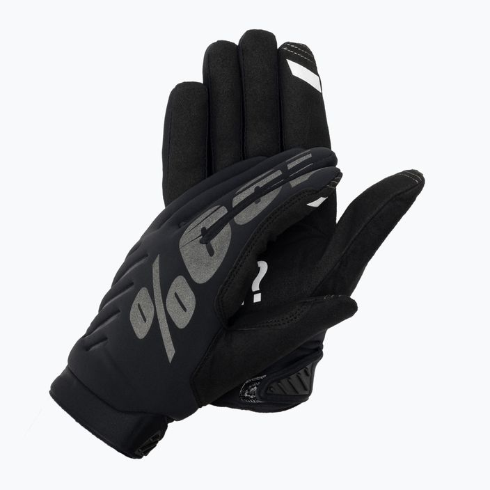 Cycling gloves 100% Brisker black 10003-00004