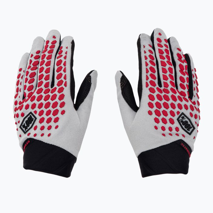 Cycling gloves 100% Geomatic grey-red STO-10026-00011 3