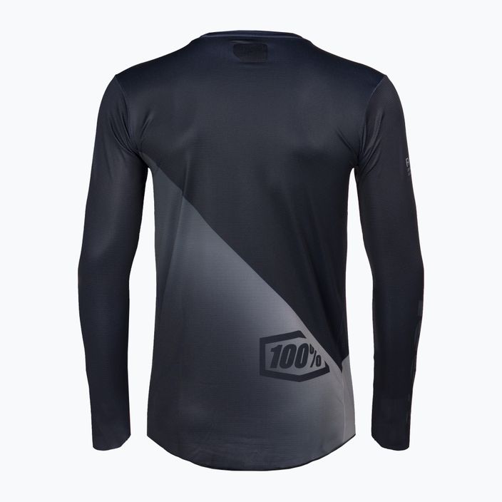 Men's cycling jersey 100% R-Core X LS black-grey STO-40000-00000 2