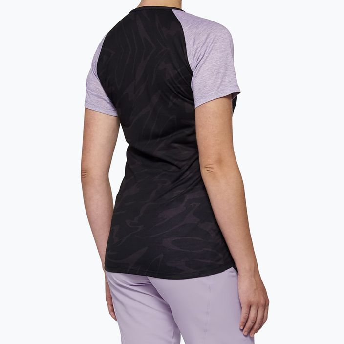 Women's cycling jersey 100% Airmatic W black lavender 2