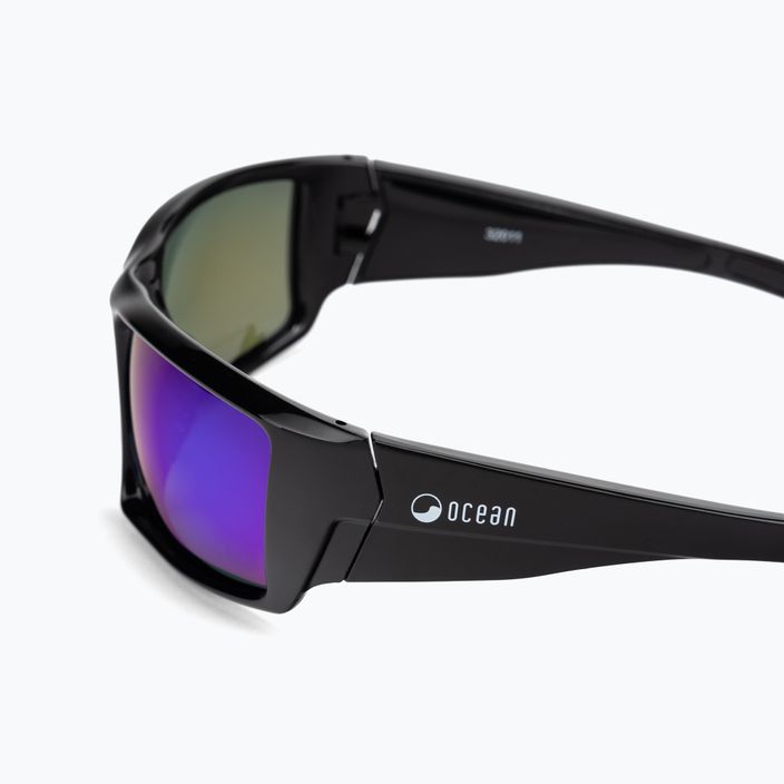 Ocean Sunglasses Aruba shiny black/revo blue 3201.1 4