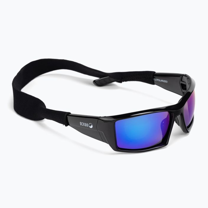 Ocean Sunglasses Aruba shiny black/revo blue 3201.1 6