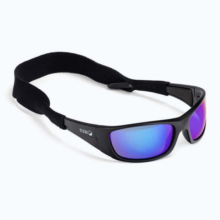 Ocean Sunglasses Bermuda matte black/revo blue 3401.0 6