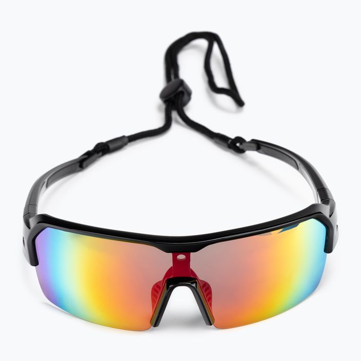 Ocean Sunglasses Race shiny black/revo red 3803.1X cycling glasses 3