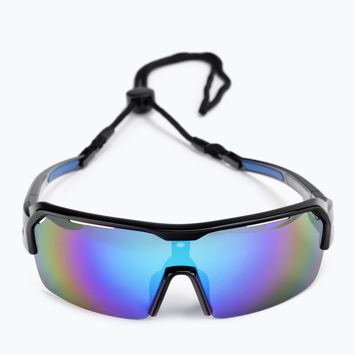 Ocean Sunglasses Race shiny black/revo blue 3801.1X cycling glasses 3