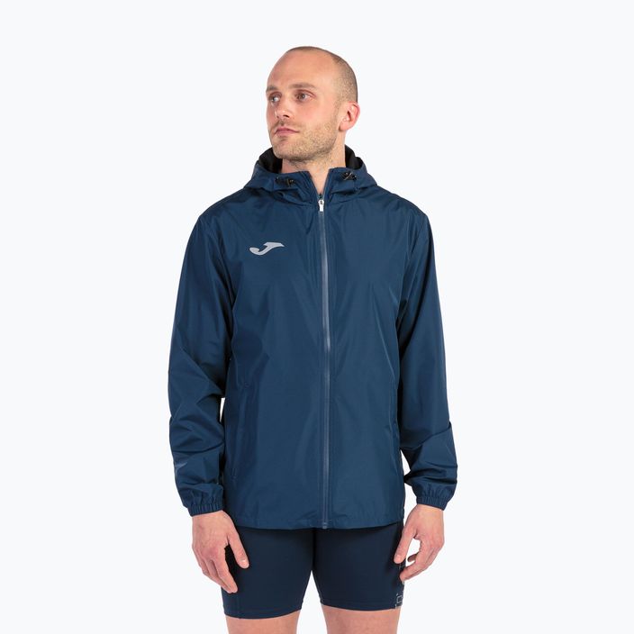 Men's Joma Elite VIII Raincoatv running jacket navy blue 102235.331 3