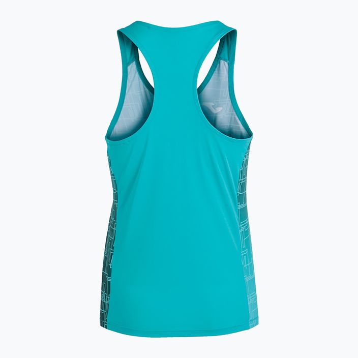 Women's running tank top Joma Elite VIII turquoise 6