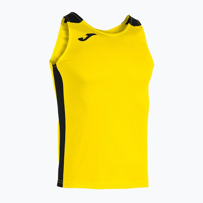 Men's Joma Record II running tank top yellow/black 8
