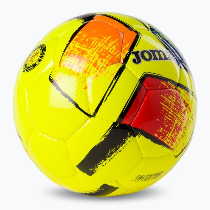 Joma Dali II fluor yellow football size 4 2