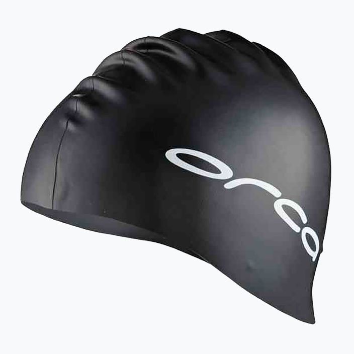 Orca silicone swimming cap black DVA00001 2