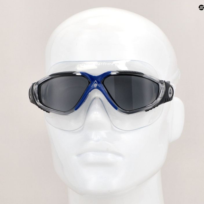 Aquasphere Vista transparent/dark gray/ mirror smoke swim mask MS5050012LD 11