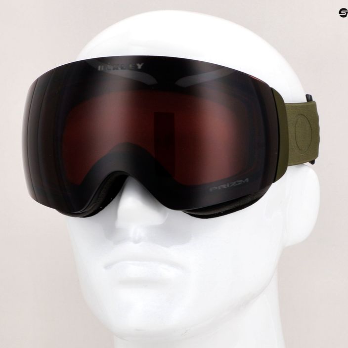 Oakley Flight Deck matte dark brush/prizm snow dark grey ski goggles OO7064-B1 5
