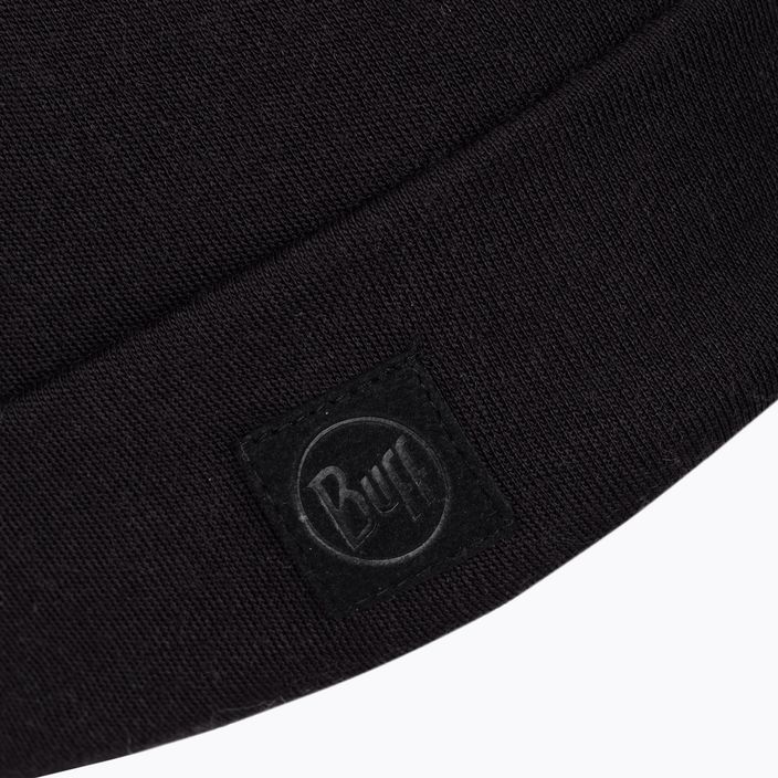 BUFF Heavyweight Merino Wool Hat Solid black 111170 3