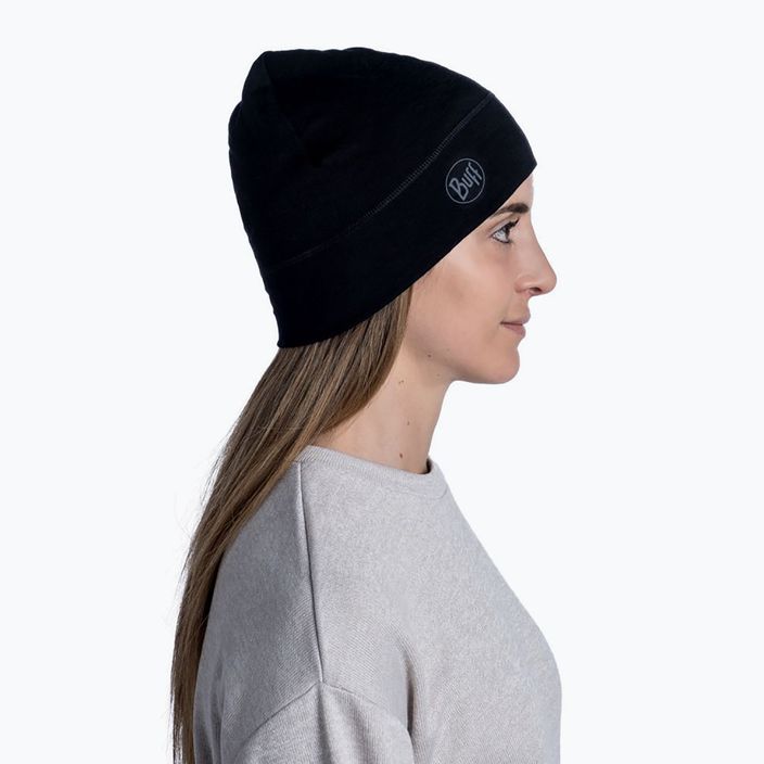 BUFF Lightweight Merino Wool Hat Solid black 113013.999.10.00 6