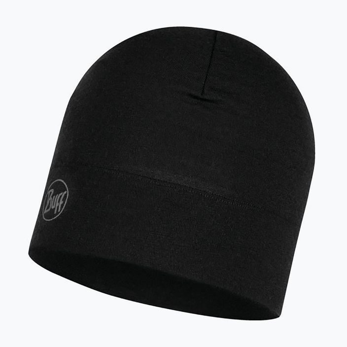 BUFF Midweight Merino Wool Hat Solid black 118006.999.10.00