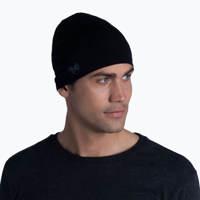 BUFF Midweight Merino Wool Hat Solid black 118006.999.10.00 2