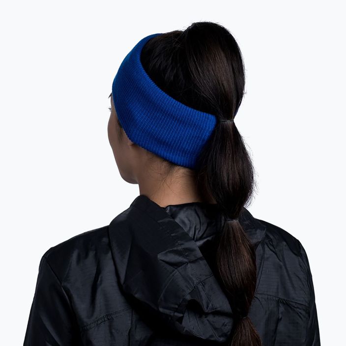 BUFF Crossknit Headband Solid navy blue 126484.720 7