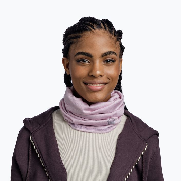 BUFF Lightweight Merino Wool lilac sand multifunctional snood 3