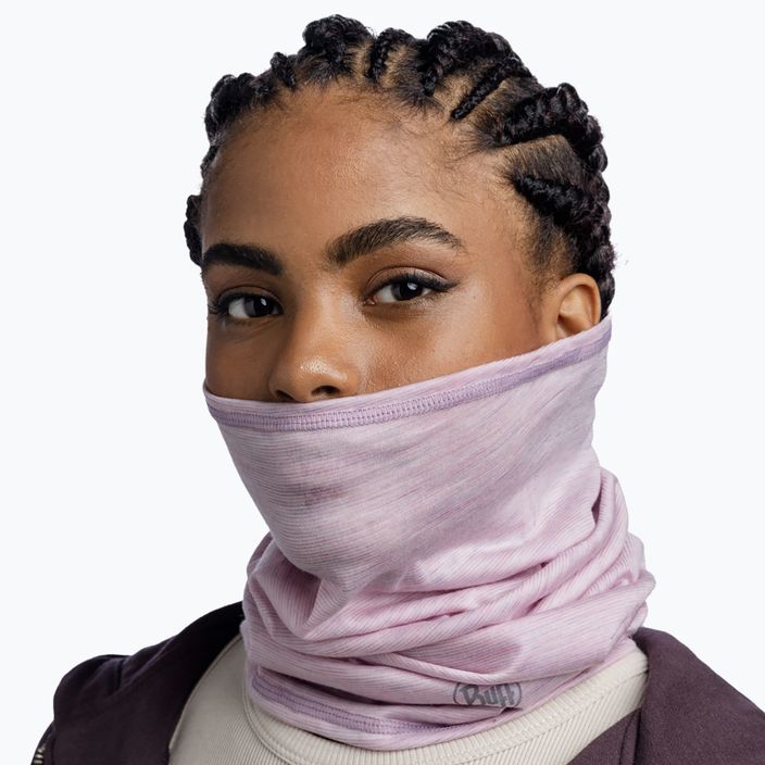 BUFF Lightweight Merino Wool lilac sand multifunctional snood 4