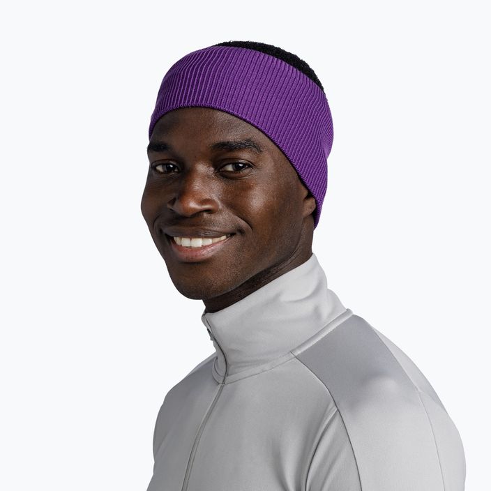 BUFF Crossknit headband purple 3