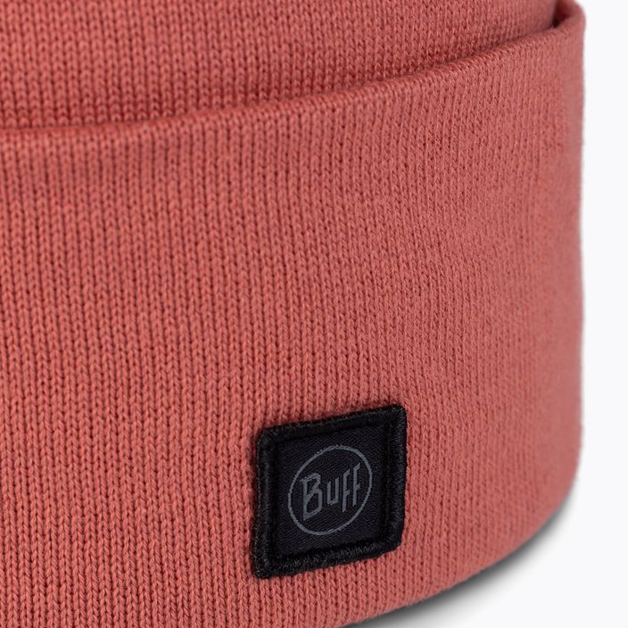 BUFF Knitted Niels Evo crimson trekking cap 2