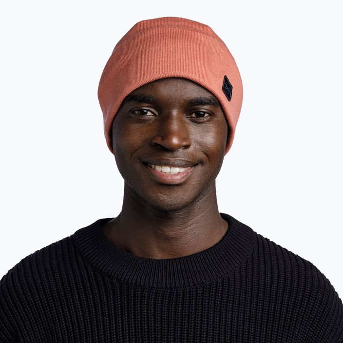 BUFF Knitted Niels Evo crimson trekking cap 3