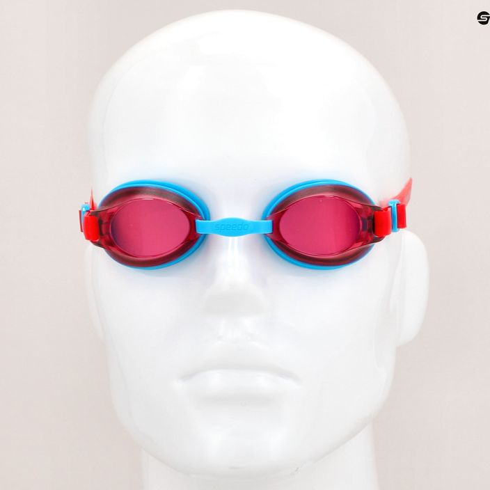 Speedo Jet V2 children's swimming goggles turquoise/lava red 8-09298C106 6