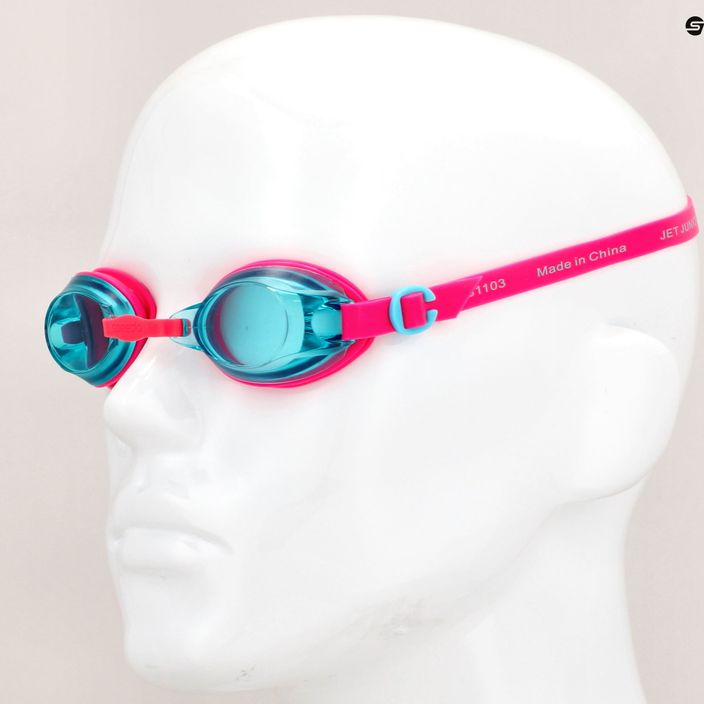 Speedo Jet V2 ecstatic pink/aquatic blue children's swimming goggles 8-09298B981 6