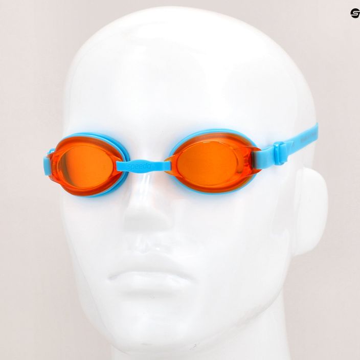 Speedo Jet V2 blue/orange children's swimming goggles 8-092989082 6