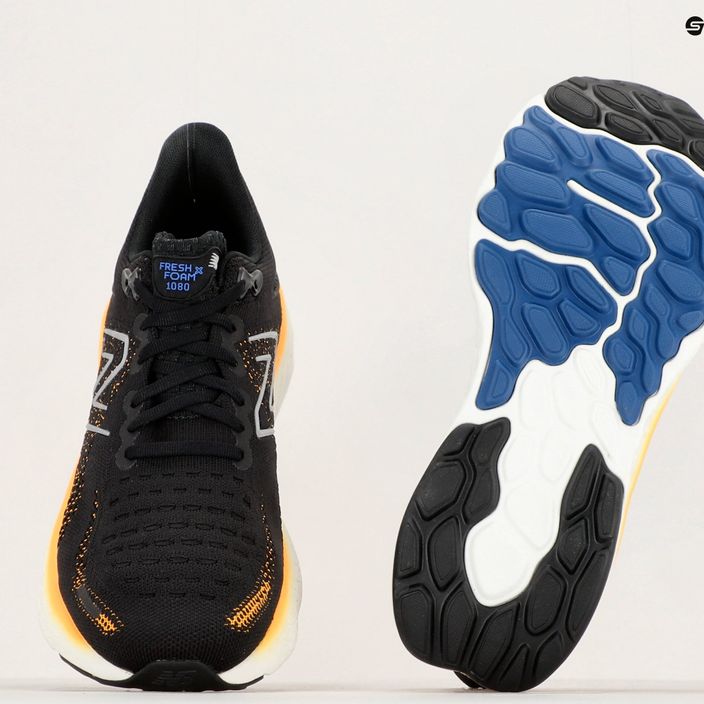 New Balance 1080V12 black / yellow men's running shoes 12