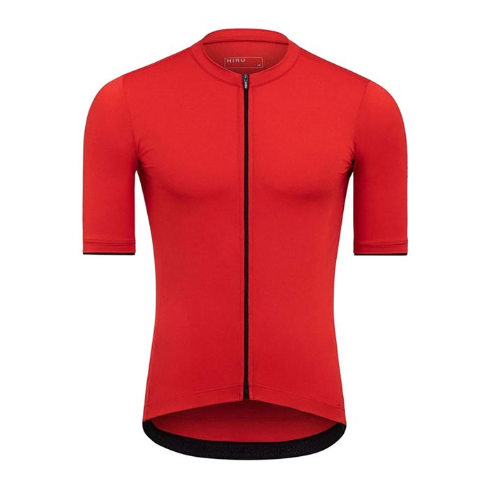 Men's HIRU Core red cycling jersey 2