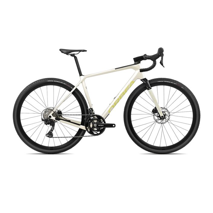 Orbea Terra M30 Team 2024 gravel bike ivory white/spicy lime 2