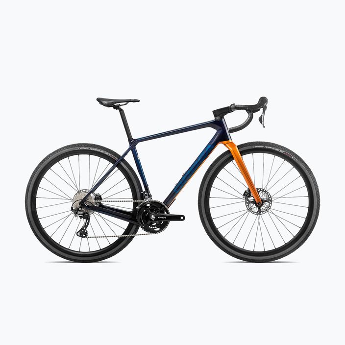 Orbea Terra M20 Team 2023 blue carbon/leo orange gravel bike
