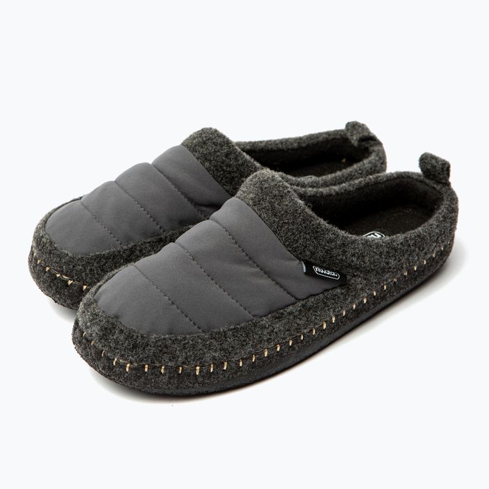 Nuvola Zueco New Wool dark grey winter slippers 11