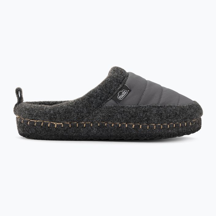 Nuvola Zueco New Wool dark grey winter slippers 2