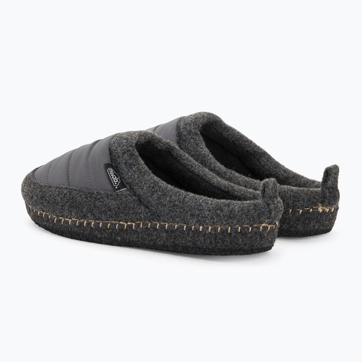 Nuvola Zueco New Wool dark grey winter slippers 3