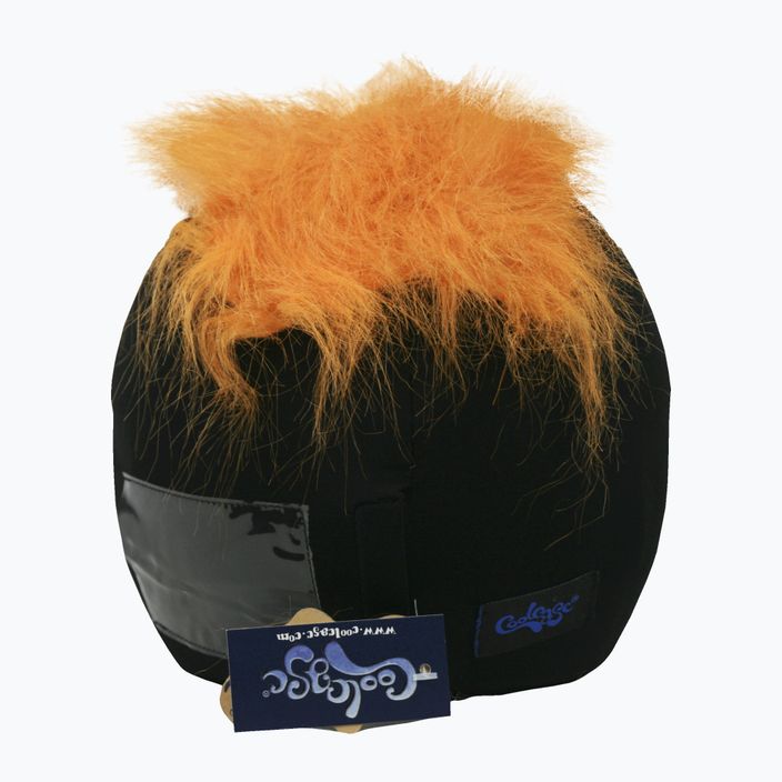 COOLCASC Furry Orange helmet overlay black S067 5